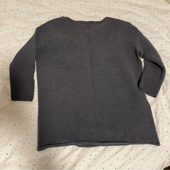 Aritzia Wilfred Blanchard Silk & Cashmere Grey Ribbed Sweater Size XS - Picture 13 of 16